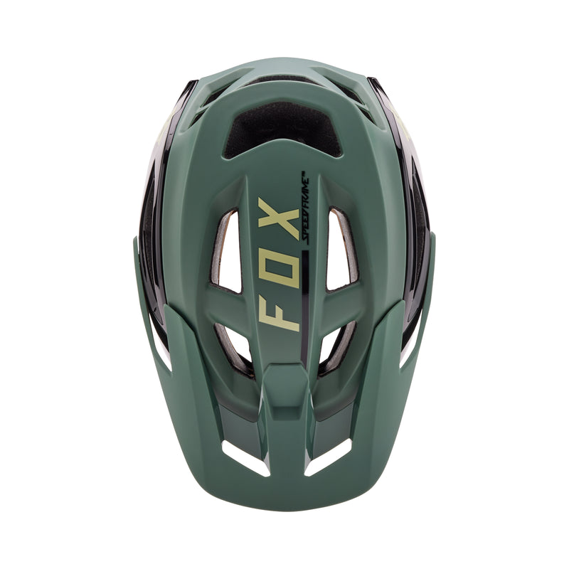 Fox Speedframe Pro MIPS Helmet - Blocked - Hunter Green - SS24