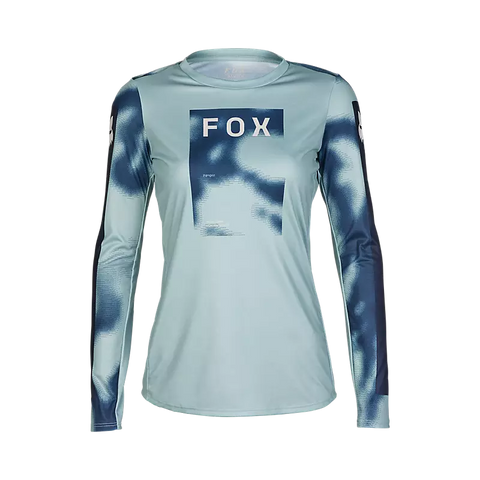 Fox Womens Ranger Long Sleeve Jersey - Taunt - Gunmetal - SS24
