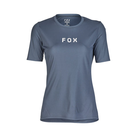Fox Womens Ranger Short Sleeve Jersey - Wordmark - Graphite - SS24