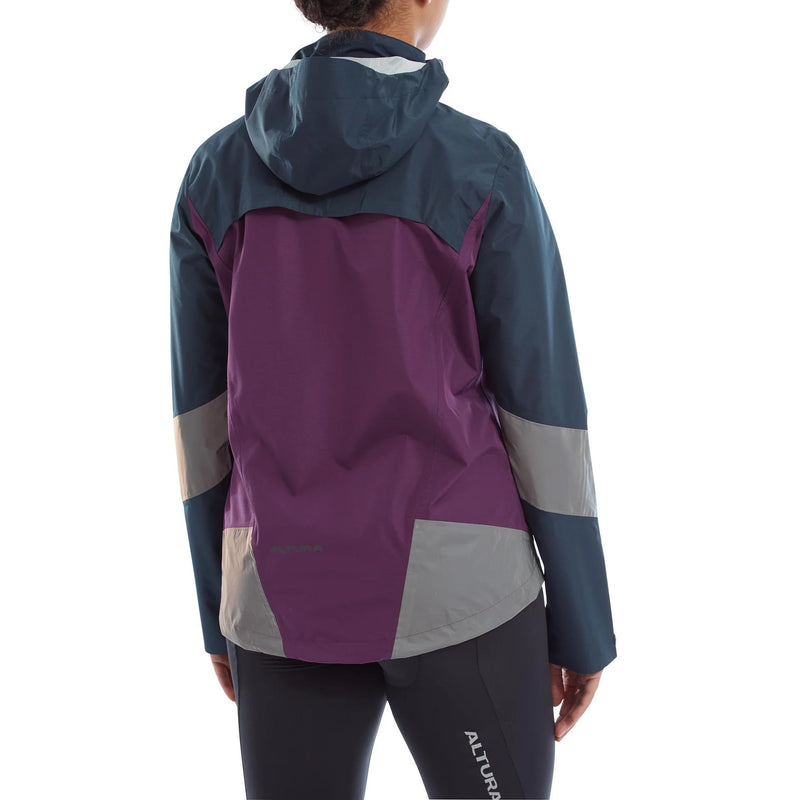 Altura Women's Nightvision Typhoon Waterproof Jacket - Navy / Purple