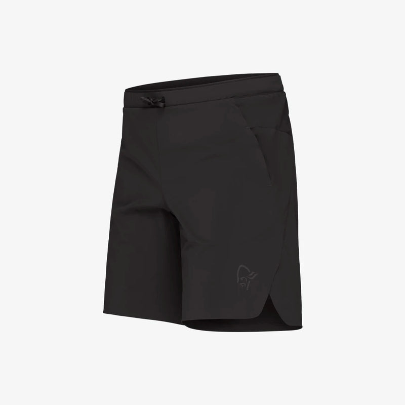 Norrona Senja Flex1 9 inch Running Shorts - Caviar Black