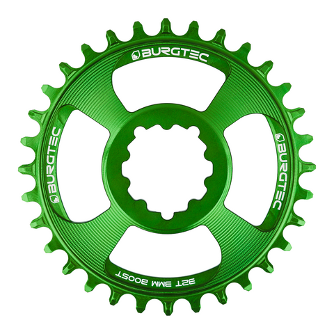 Burgtec Chainring - SRAM Boost 3mm - 32T - Candy Spruce Green