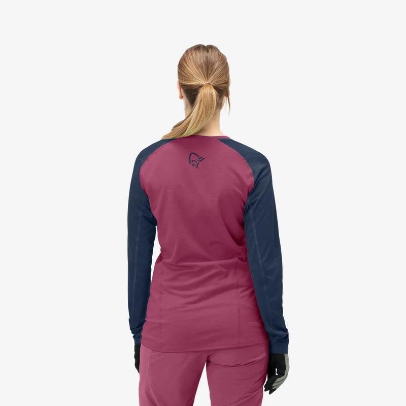 Norrona Women Fjora Equaliser Lightweight Long Sleeve - Violet Quartz