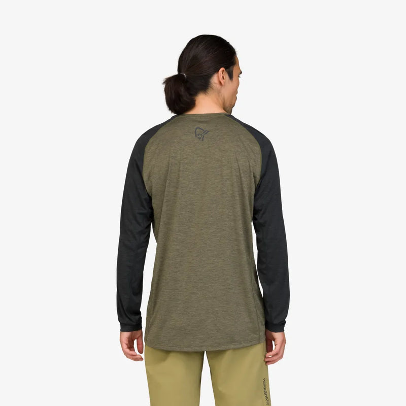 Norrona Fjora Equaliser Lightweight LS Top - Olive Night