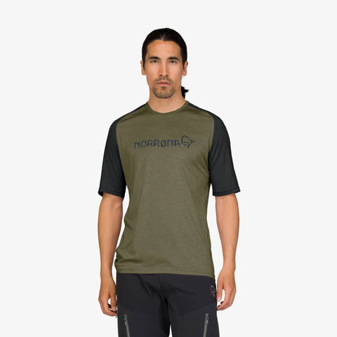 Norrona Fjora Equaliser Lightweight SS Top - Olive Night