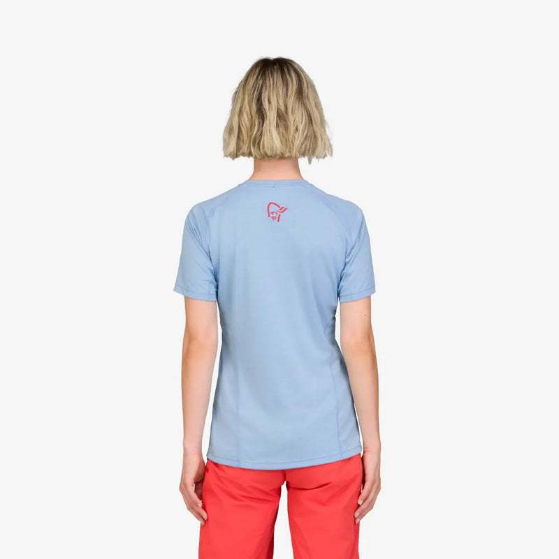 Norrona Fjora Women Equaliser Lightweight SS Top - Frozen Fjord