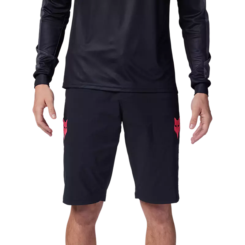 Fox Ranger Race Shorts (with no Liner) - Black / Pink - SS24