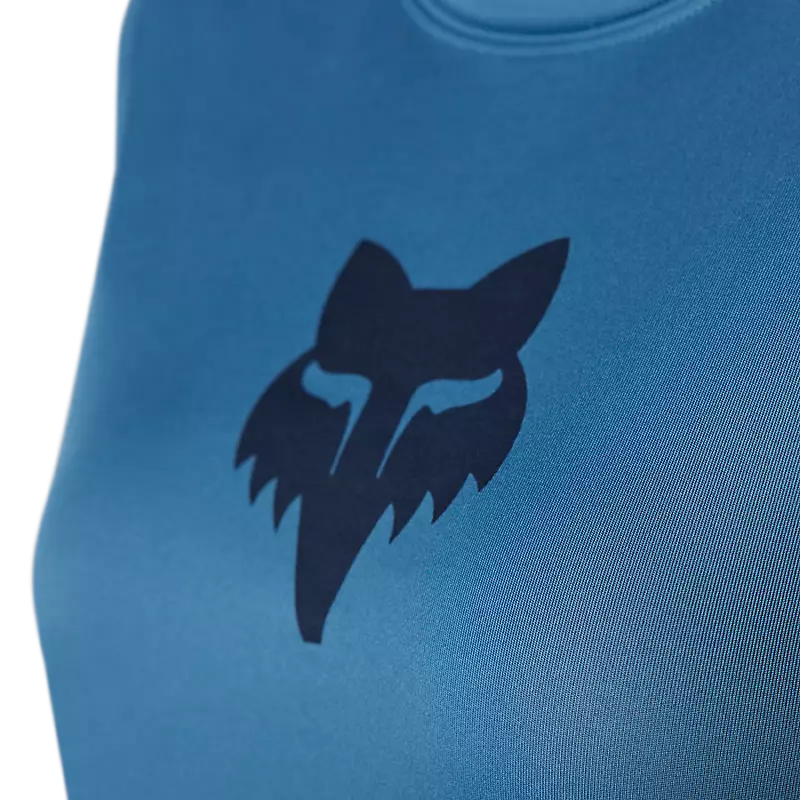 Fox Womens Ranger Fox Head Short Sleeve Jersey - Slate Blue