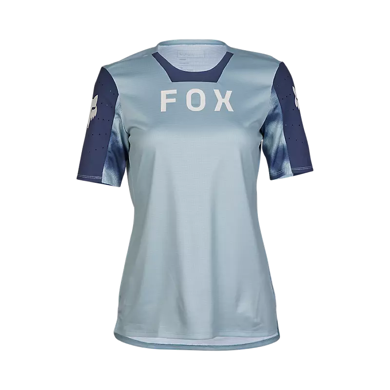 Fox Womens Defend Taunt Short Sleeve Jersey - Gunmetal - SALE