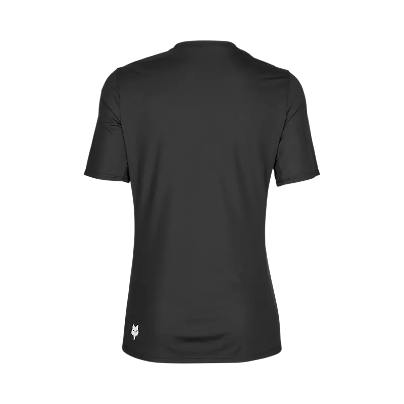 Fox Womens Ranger Wordmark Short Sleeve Jersey - Black - SALE