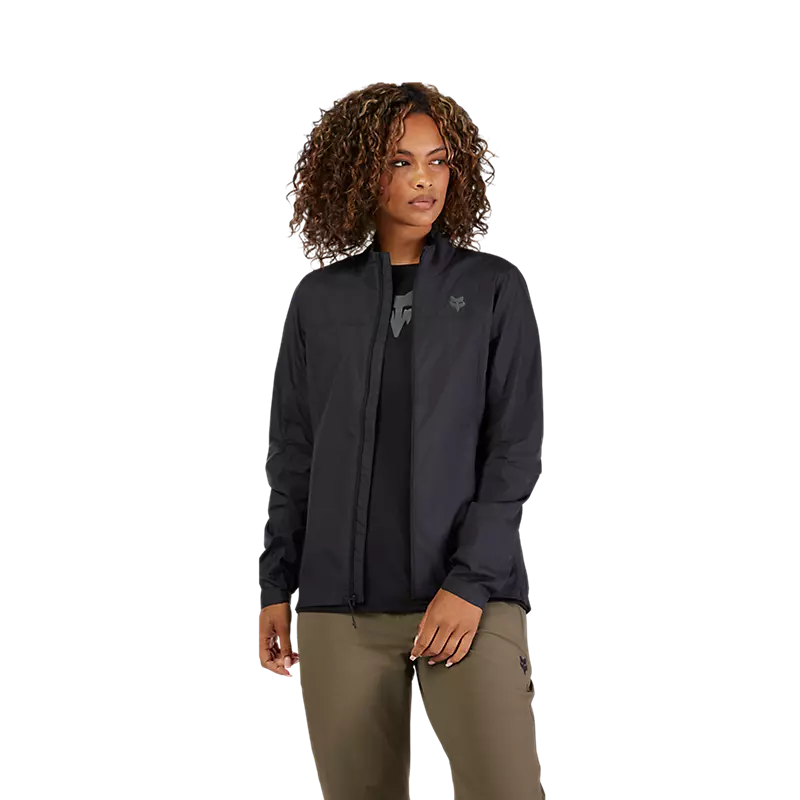 Fox Womens Ranger Wind Jacket - Black - SS25