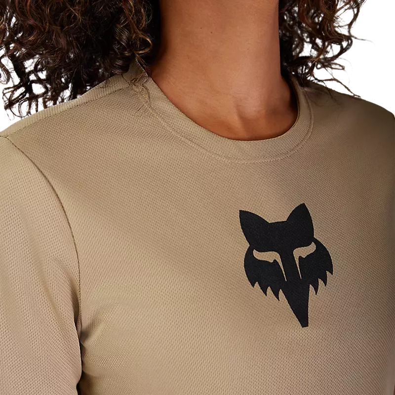 Fox Womens Ranger Fox Head Short Sleeve Jersey - Sand - SS25