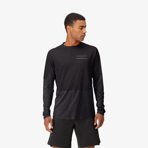 Norrona Senja Equaliser Lightweight Long Sleeve - Caviar Black - SS25