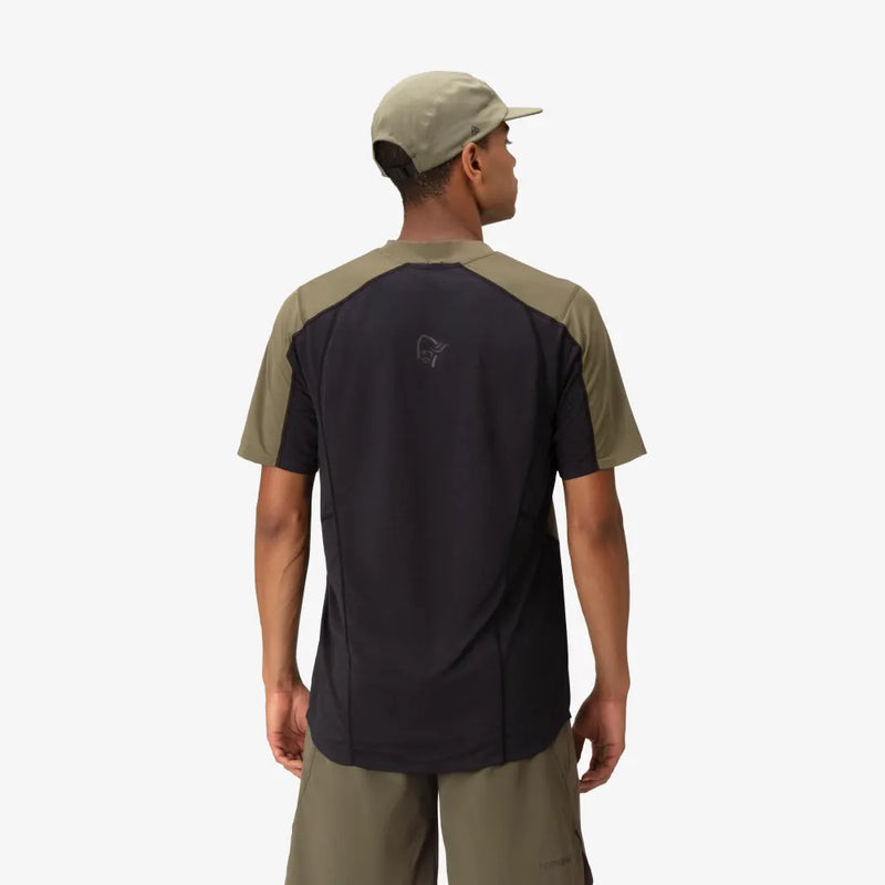 Norrona Senja Equaliser Lightweight T-Shirt - Olive Night - SS25