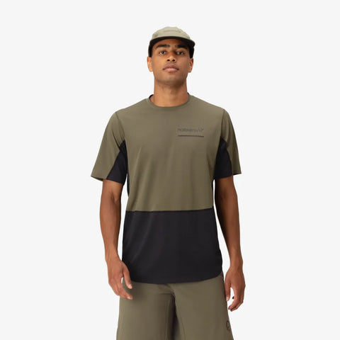 Norrona Senja Equaliser Lightweight T-Shirt - Olive Night - SS25