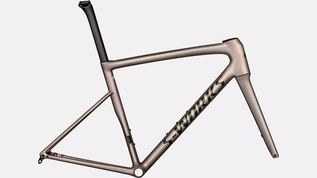 Specialized S-Works Tarmac SL8 Frameset - Gloss Viavi Red Gold Over Silver/Satin Metallic Obsidian