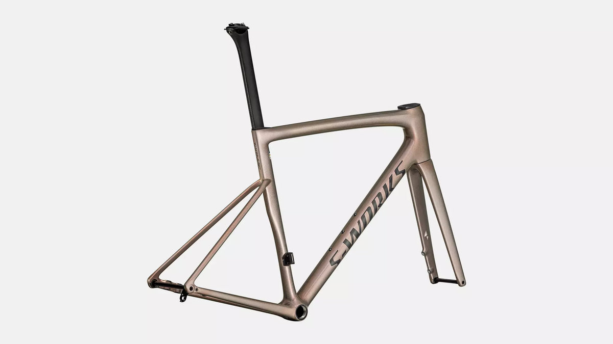 Specialized S-Works Tarmac SL8 Frameset - Gloss Viavi Red Gold Over Silver/Satin Metallic Obsidian