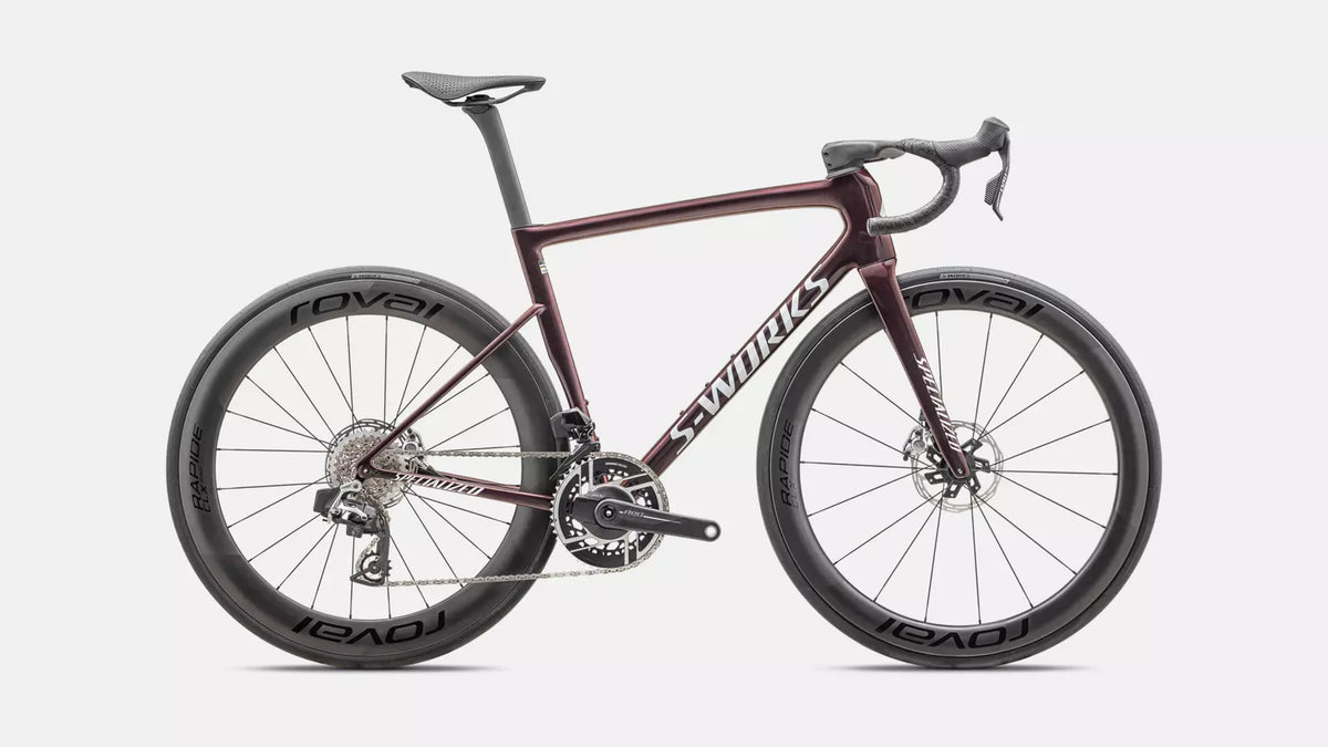 Specialized S-Works Tarmac SL8 - Gloss Solidity/Red To Black Pearl/Metallic White Silver - MY25