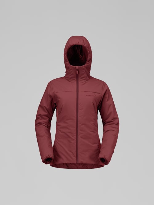 Norrona Women Femund Thermo60 Zip Hood Jacket - Port