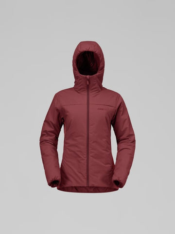 Norrona Women Femund Thermo60 Zip Hood Jacket - Port