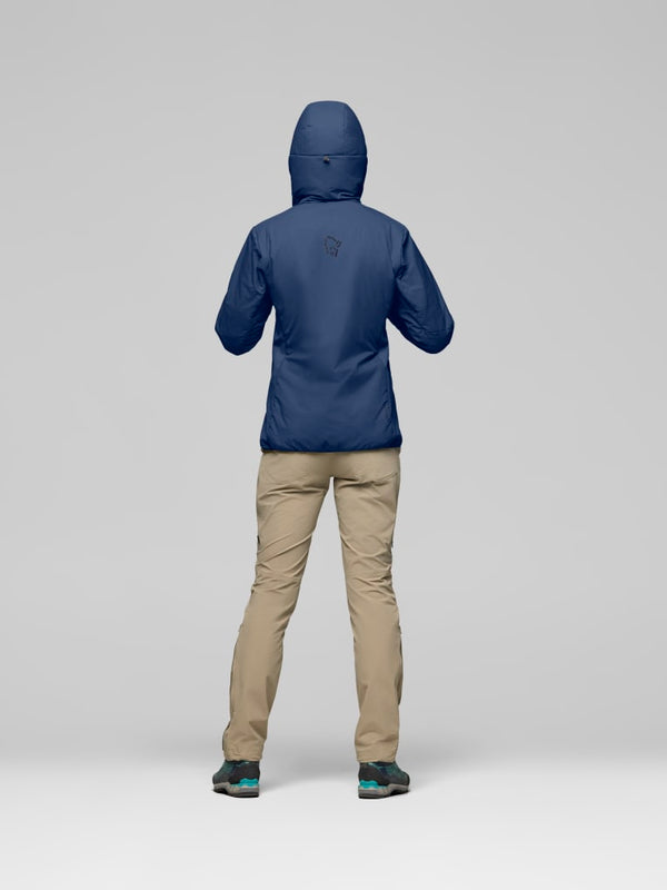 Norrona Women Femund Thermo60 Zip Hood Jacket - Indigo Night