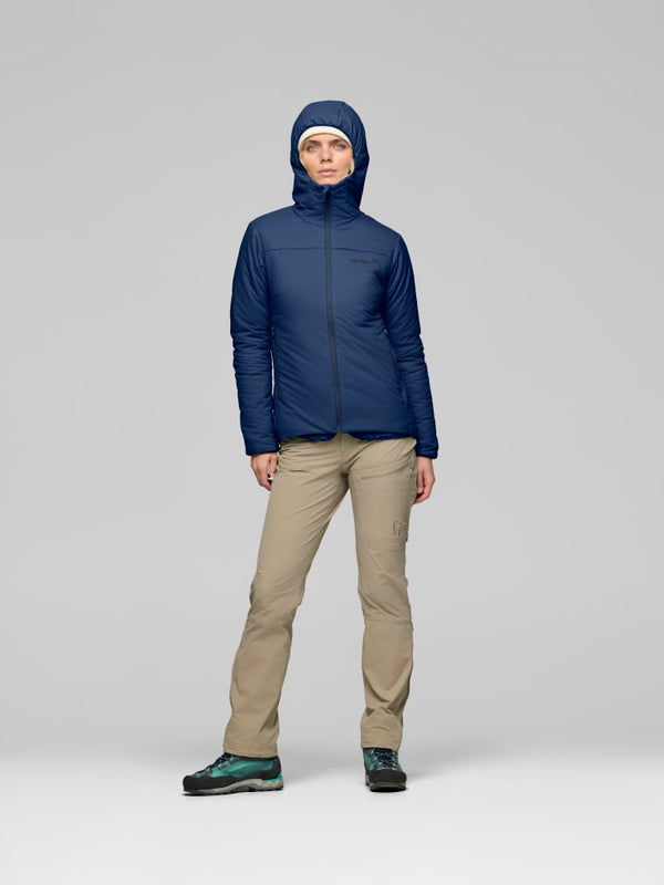 Norrona Women Femund Thermo60 Zip Hood Jacket - Indigo Night