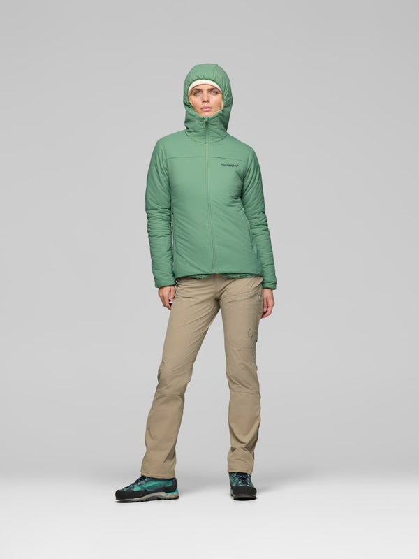 Norrona Women Femund Thermo60 Zip Hood Jacket - Dark Ivy