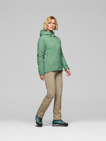 Norrona Women Femund Thermo60 Zip Hood Jacket - Dark Ivy
