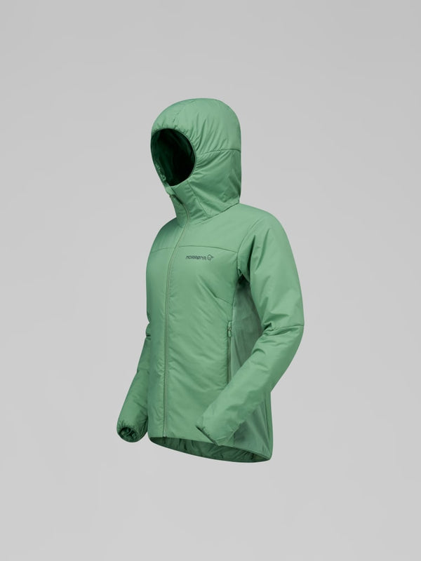 Norrona Women Femund Thermo60 Zip Hood Jacket - Dark Ivy