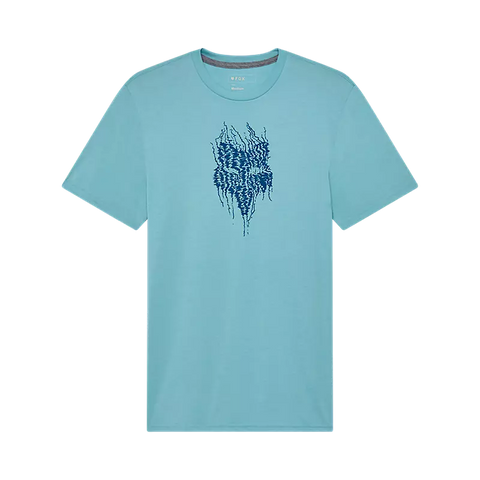 Fox Men's Bark Tech Tee - Vintage Wash Blue AW25