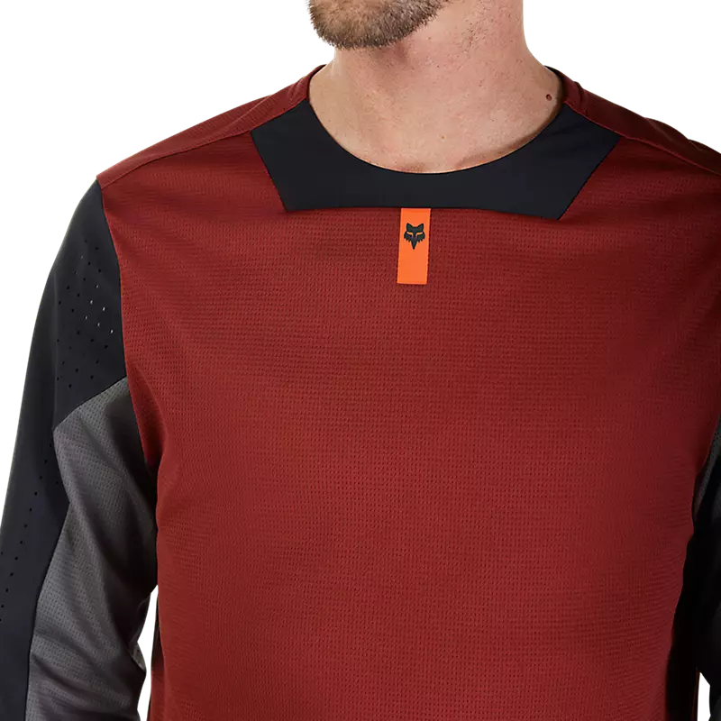 Fox Men's Defend Long Sleeve Jersey - Rust Brown