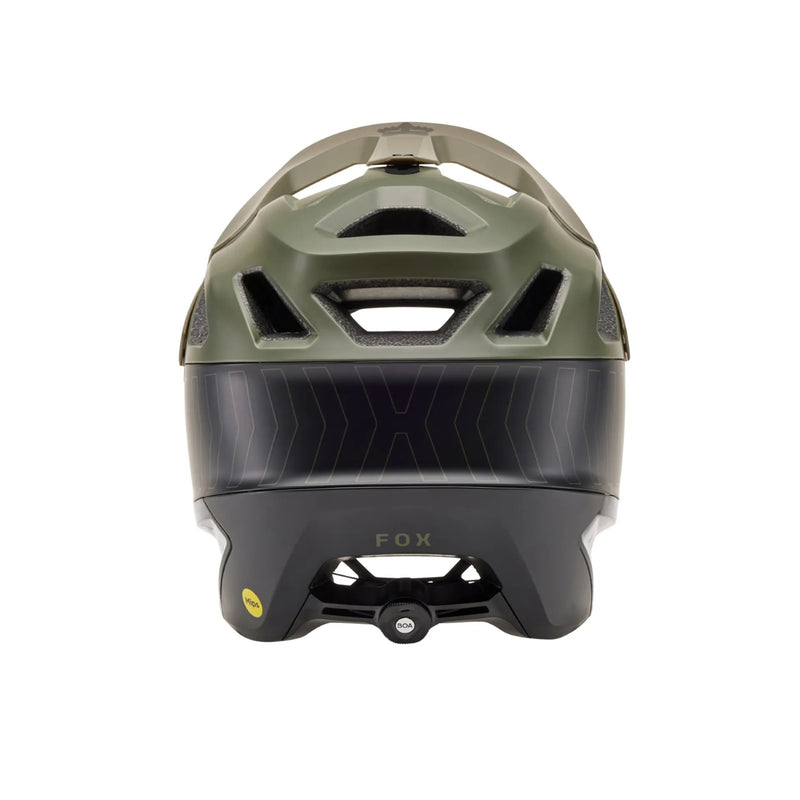 Fox Dropframe Pro Helmet - Runn - Olive - SALE