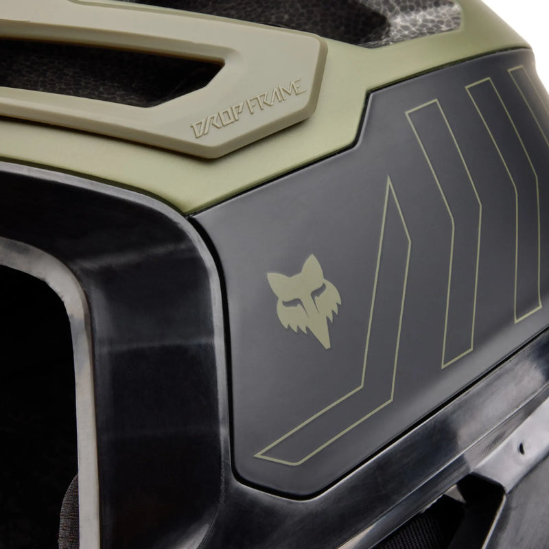 Fox Dropframe Pro Helmet - Runn - Olive - SALE