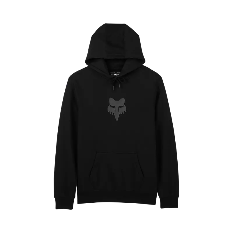 Fox Head Pullover Hoodie - Black