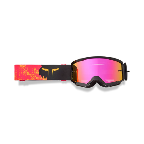 Fox Youth Main Kairos Mirrored Lens Goggles - Tangerine