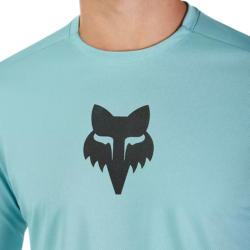 Fox Men's Ranger Fox Head Long Sleeve Jersey - Vintage Wash Blue