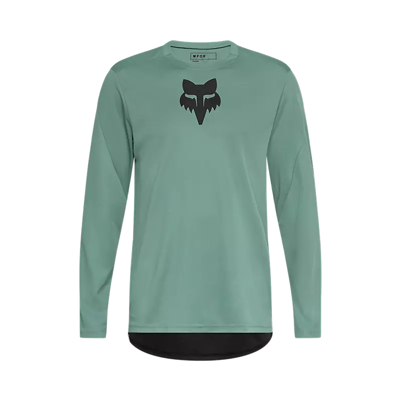 Fox Men's Ranger Fox Head Long Sleeve Jersey - Pine Green AW25