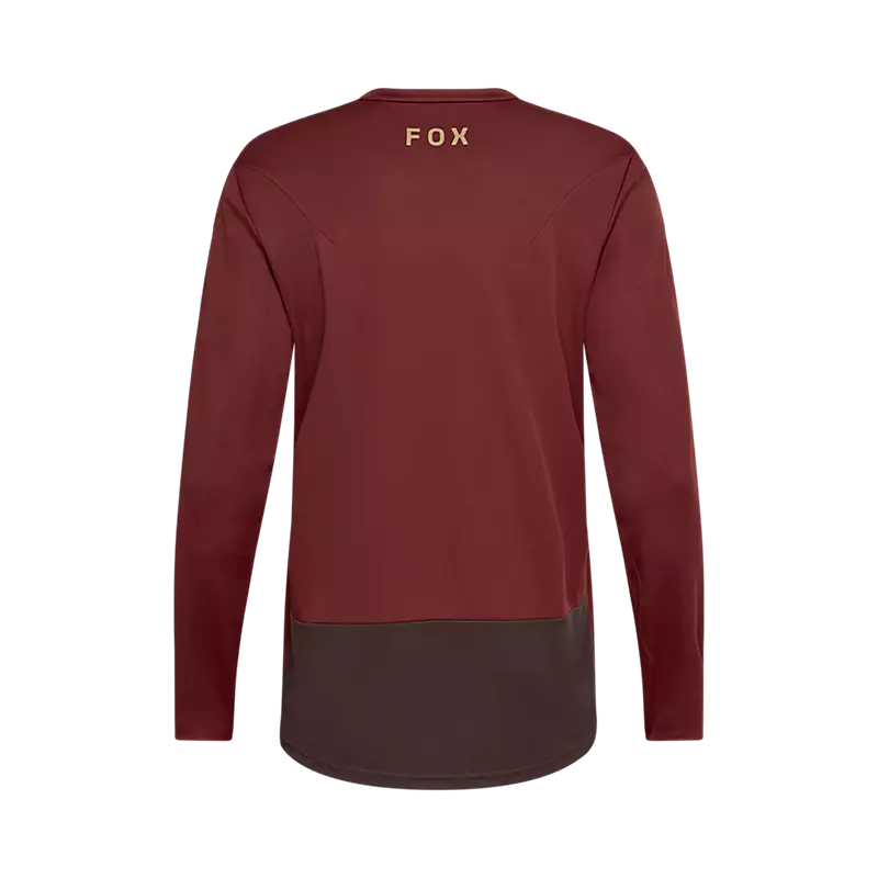 Fox Men's Ranger Fox Head Long Sleeve Jersey - Rust Brown AW25