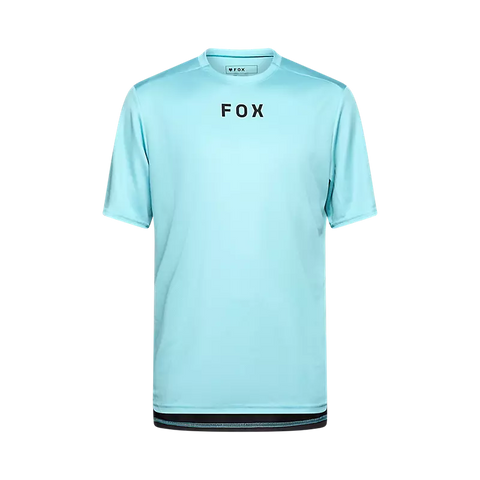 Fox Men's Ranger Wordmark Short Sleeve Jersey - Vintage Wash Blue