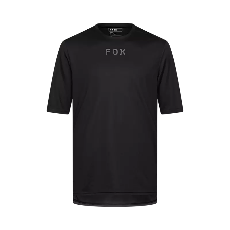 Fox Men's Ranger Wordmark Short Sleeve Jersey - Black AW25