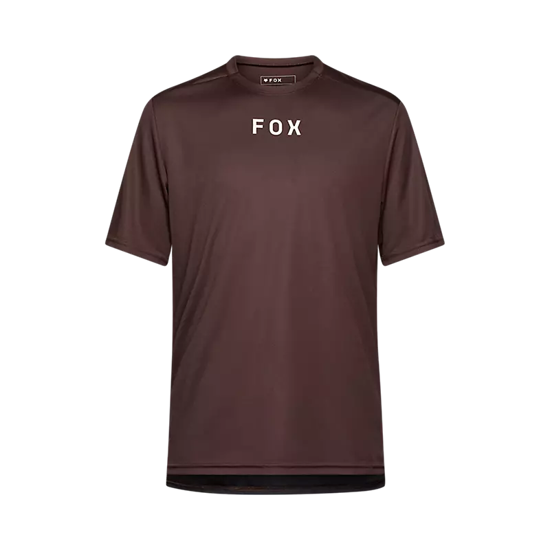 Fox Men's Ranger Wordmark Short Sleeve Jersey - Cocoa Brown AW25