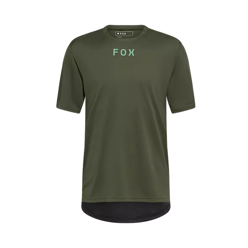 Fox Men's Ranger Wordmark Short Sleeve Jersey - Dark Sage Green AW25