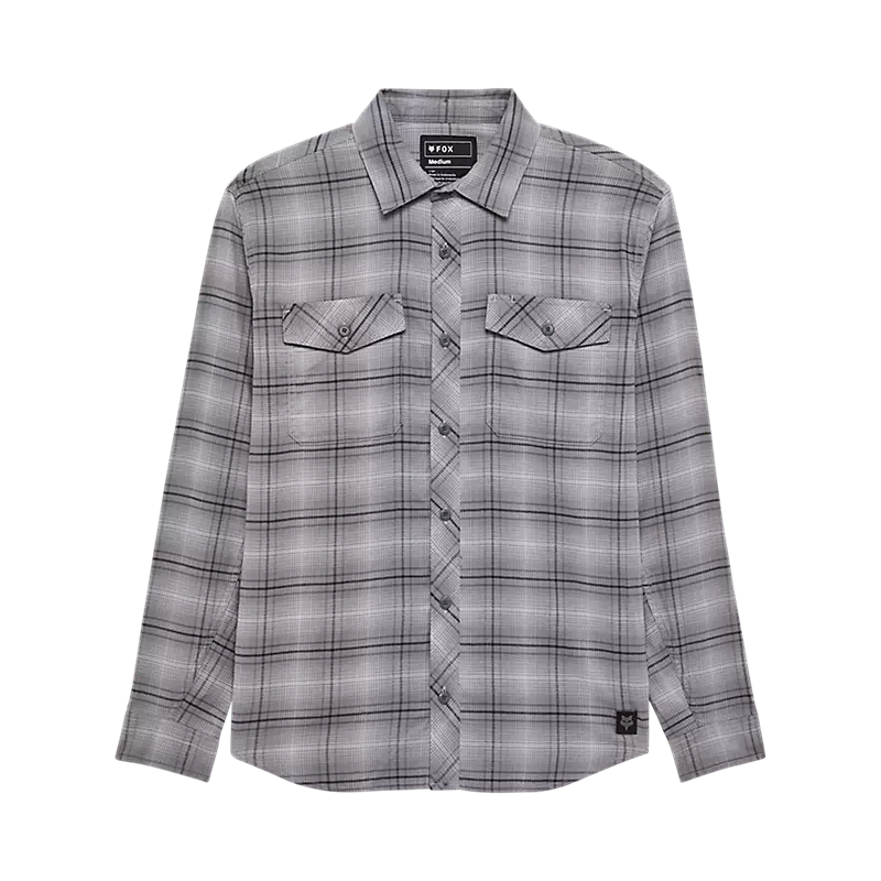 Fox Men's Survivalist Stretch Flannel LS Shirt - Light Grey