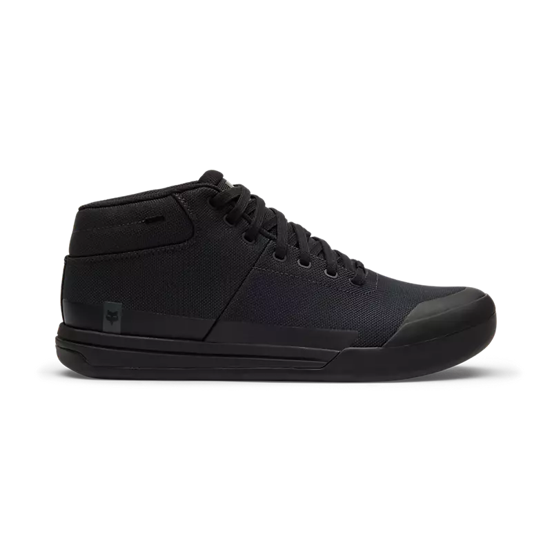 Fox Union Canvas Mid Flat Shoe - Black