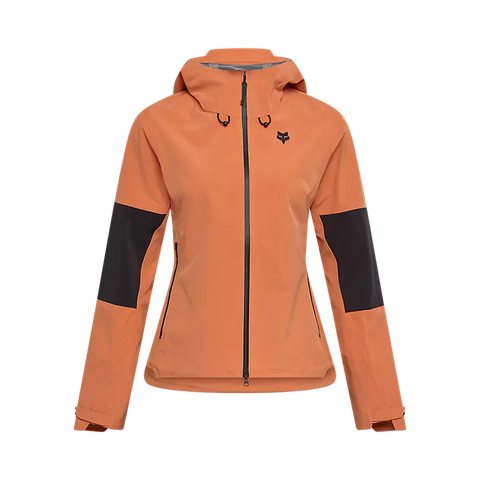 Fox Womens Defend 3-Layer Waterproof Jacket - Coral - BFS