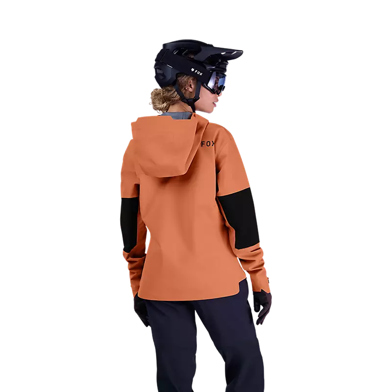 Fox Womens Defend 3-Layer Waterproof Jacket - Coral - BFS