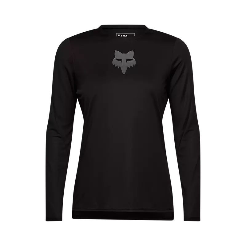 Fox Womens Ranger Fox Head Long Sleeve Jersey - Black - AW25