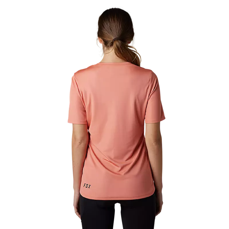 Fox Womens Ranger Fox Head Short Sleeve Jersey - Salmon Pink - SALE