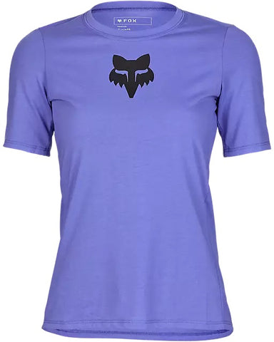 Fox Womens Ranger Fox Head Short Sleeve Jersey - Violet - SALE