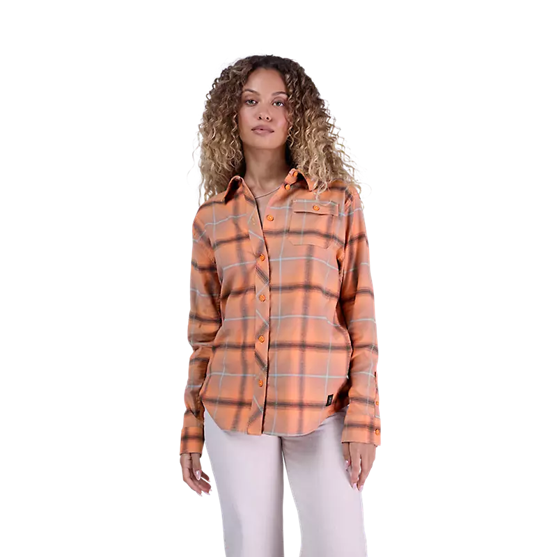 Fox Womens Survivalist Stretch Flannel - Coral - BFS